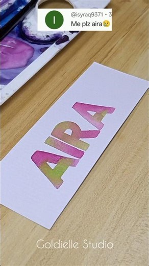 Block Letter Calligraphy for Names | Bold Style #shorts #art #watercolor #calligraphy #lettering