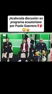 ¡Programa ecuatoriano 🇪🇨 vivió un tenso momento cuando empezaron a hablar de Paolo Guerrero 🇵🇪, cuando lo comparaban con 'Pipa' Benedetto 🇦🇷! 😳🤯 | Los Chocolateros FC