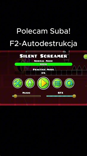 F2-Autodestrukcja #gd #geometrydash #fail #ragequit