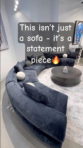 Curved Sectional Sofa Goals 😍 | Custom Luxury Design #sectionalsofa #interiordesign #sofa #home