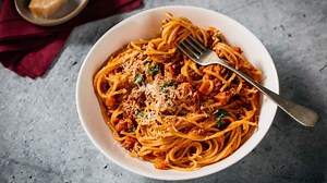 Adam's homestyle spaghetti bolognese