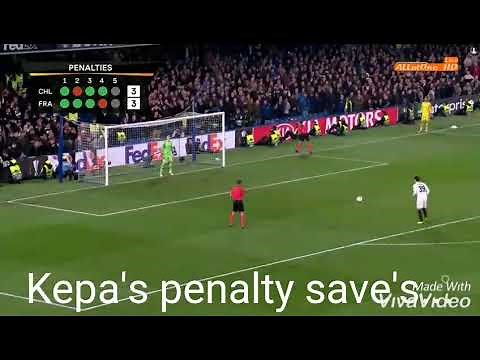 Kepa vs Frankfurt penalty saves