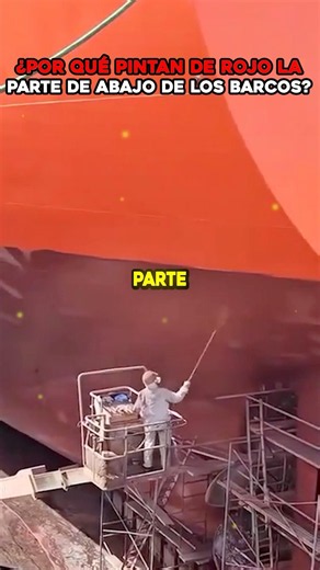 Why are the bottoms of ships painted red? 🚢 #funfacts #viral #history #facts