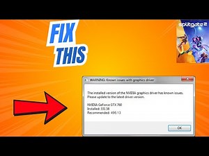 How to Fix known issues with Graphics Driver in Splitgate 2