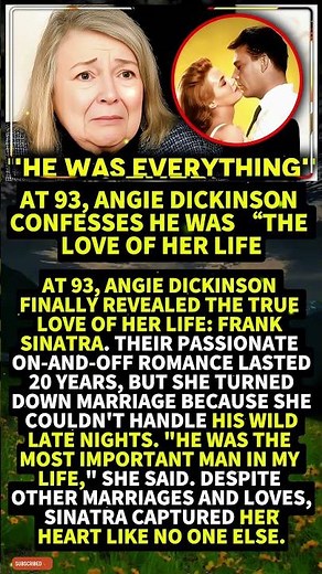 At 93, Angie Dickinson Confesses He Was “the Love of Her Life #shorts #viral
