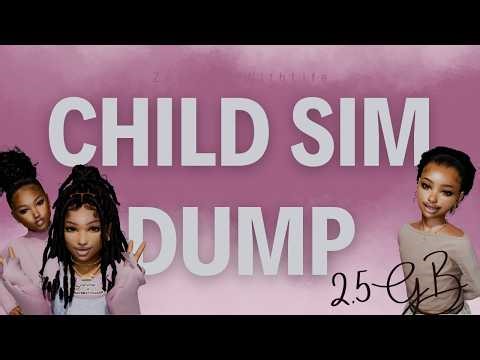 100+ ITEMS THE SIMS 4 URBAN Black CHILD SIM DUMP | CC FOLDER DOWNLOAD