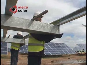 MECASOLAR: 1 Axis Solar Tracker. Transport et Installation