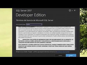 Instalación SQL Server 2017 Developer - Instalación básica