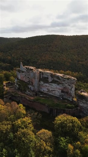 Castle Pics on Instagram: "Fleckenstein Castle, located in the northern Vosges mountains of Alsace, France, is a remarkable medieval fortress carved dramatically into the sandstone ridge on which it stands. Dating back to the 12th century, the castle was built by the noble Fleckenstein family, who controlled the region for more than 600 years. Its strategic position near the German border allowed it to oversee trade routes and defend the surrounding territory, making it an essential military str