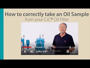 How to correctly taken an oil sample from your CJC Oil Filter