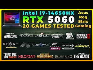 Asus Rog Strix G16 (2025) | Intel i7 14th Gen 14650HX + RTX 5060 | Test in 20 Games in 2026