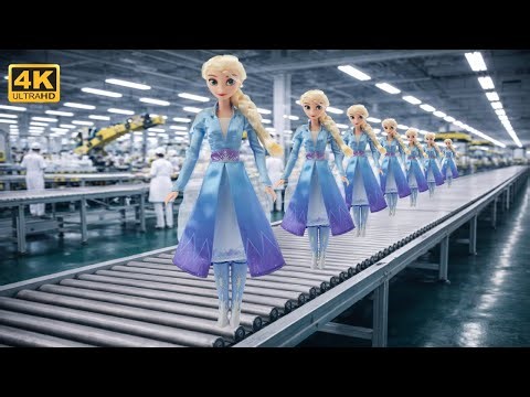 Inside the Doll Factory Full Frozen Elsa Doll Manufacturing Process (Full Process)
