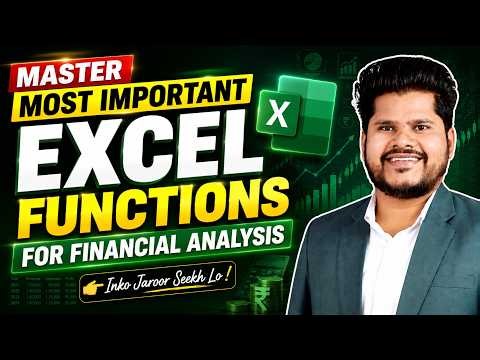 Master Most Important Excel Functions for Financial Analysis
