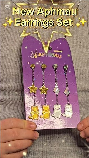 NEW Aphmau 4-Pack Earrings EXCLUSIVE from Claire's! 💜