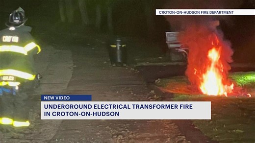 Transformer fire erupts below ground in Croton-on-Hudson