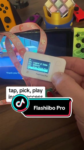 Flashiibo Pro — OLED NFC emulator with 3000 amiibo saves, auto UID, and unlimited rewrite. works with 50 Nintendo Switch games. replace every amiibo card with one device. fast, simple, and perfect for collectors, casual players, and competitive gamers. link below 🎮 #amiibo #amiibocards #amiibocollection #nintendoswitch #switchaccessories flashiibo pro 3000 amiibo saves switch accessory amiibo emulator oled screen auto uid unlimited rewrite trending tiktok shop