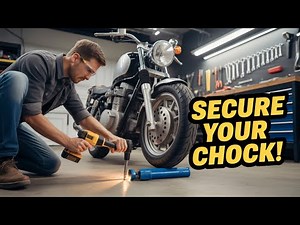 How to Secure a Motorcycle Wheel Chock to Concrete | Step-by-Step DIY Garage Setup