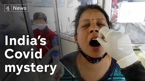 India has reason to cheer, and not just the cricket. It had one of the worst Covid infection rates on the planet. Now they have plummeted. Scientists are baffled. Lindsey Hilsum reports. | Channel 4 News