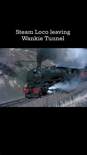 Steam Loco leaving Wankie Tunnel. #steamlocomotive #WankieTunnel | LoliweNjanji
