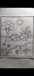 485K views · 4.7K reactions | Beautiful village scenery drawing with pencil art #villagescenery #art #reelsfacebook #tutorial | Kobir Art And Drawing | Facebook