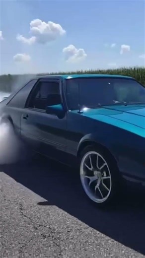 1993 supercharged fox body mustang with an x-pipe