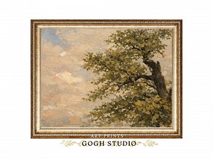 Printable Tree Landscape Impressionist Oil Painting Living Room Wall Art (digital Download) - Etsy