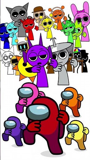 Incredibox Sprunki - Among Us Distraction Dance Animation. Part 1.