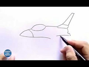 Very Easy!! How to Draw JET. A cartoon for kids. Drawing, doodle art.
