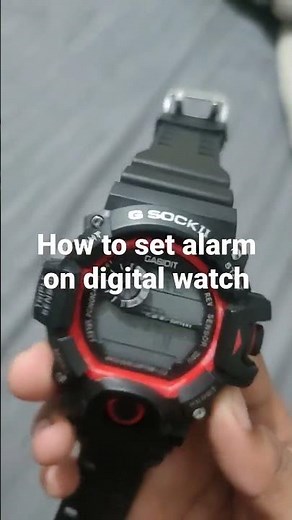 how to set alarm on digital watch