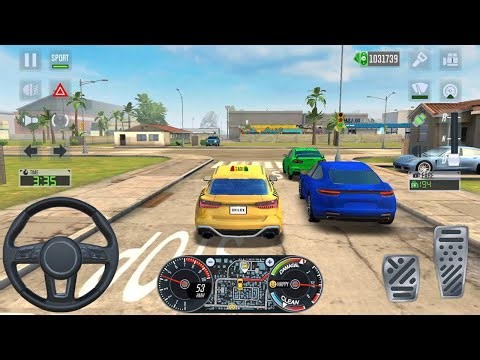 City Taxi Sim 3D - Realistic Car Driving Games Android iOS Gameplay #325