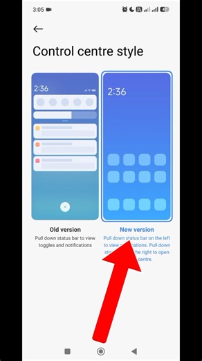 How to change new control bar redmi #settings #redmi#tutorial
