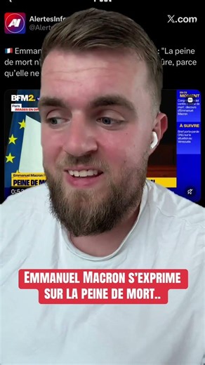 Macron talks about the death penalty