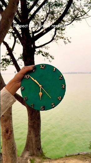 POV: You finally respect time ❤️ Handcrafted art clock#theroshni #diy #ytshorts #art #craft #yt