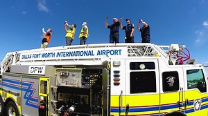 Blue Angels flyover gives DFW Airport first responders a chance to reunite