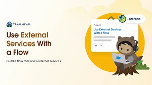 Hey Trailblazers!  It's #SundayProject time. ⏰ This weekend, you can learn how to integrate externally hosted services into your org plus add flow. Get started: https://sforce.co/3AQWIKL | Salesforce Trailhead | Facebook
