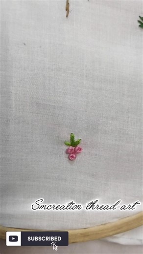 Easy Mini Flower Embroidery Design 🌸 | Hand Embroidery Tutorial for Beginners🧵#embroidery #viral
