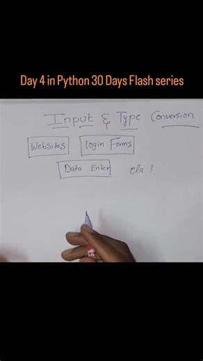 Nagababu Balla | FlashCoders⚡⚡ on Instagram: "How to take input from user in Python Complete detailed Notes in WhatsApp channel channel link in bio join for notes Thank you 😊 #telugu #python30daysseries #btech #engineering #student #code #viral #programming #python"