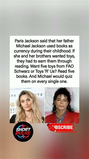 The Price of Play: Michael Jackson’s Reading Rule #LiteracyMatters #MichaelJackson#shorts"