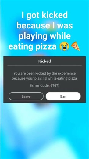 Roblox Game name: create error code message #roblox #error #subscribe