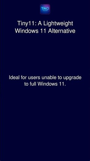 Tiny11: A Lightweight Windows 11 Alternative