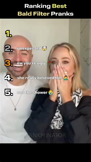 Ranking Bald Filter Pranks With Insane Reactions 😂