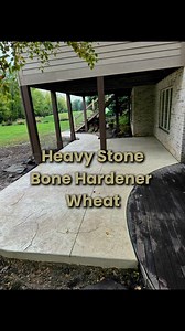 Bone Hardener Patio with Heavy Stone Stamp | Indy Decorative Concrete