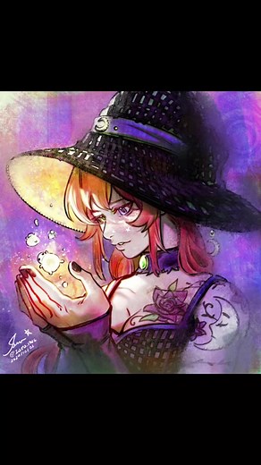 Spooky Witch Drawing Process