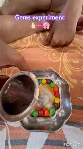 Gem’s experiment 🧫 #gems #experiment #science #candies #youtube