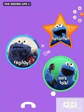 sesame street Cookie Monster calls apple