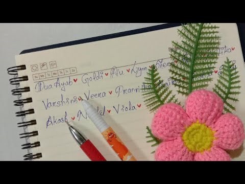 Writing Your names 🌺✨
