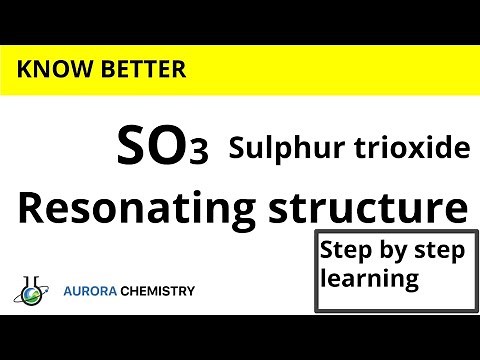 7 RESONATING structures of SO3 ( Sulphur trioxide)