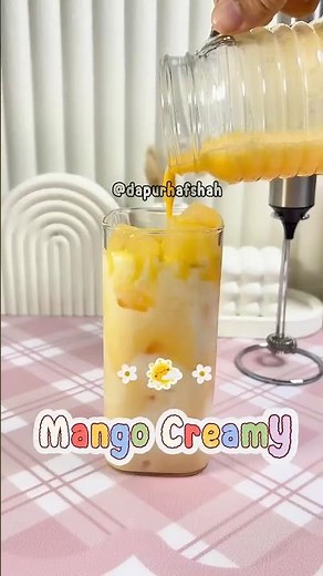 Ide Jualan Mango Creamy ala Cafe. Gampang banget buatnya
