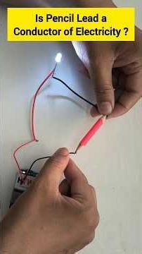 Does a Pencil Conduct Electricity? ✏️⚡️ #ScienceExperiment #physics