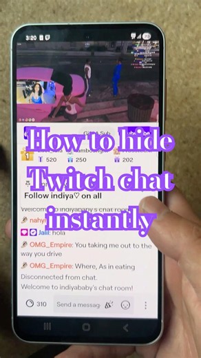 How to hide Twitch chat instantly